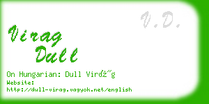 virag dull business card